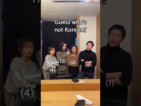Guess who's not Korean? #shorts