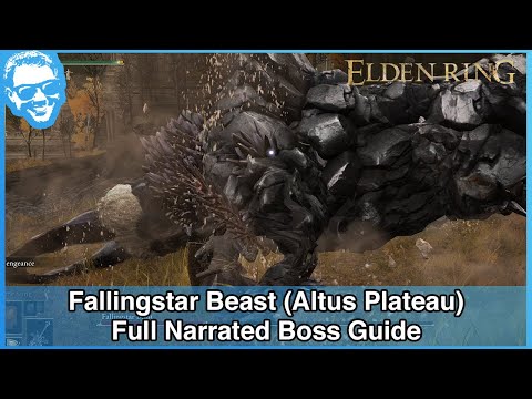 Fallingstar Beast (Altus Plateau) - Full Narrated Boss Guide - Elden Ring [4k HDR]