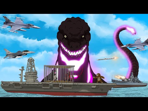 Army Caught Godzilla & Kong: Shin Godzilla Destroys Everything - FUNNY | Godzilla Cartoon Movies