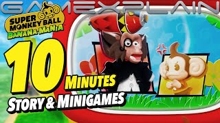 10 Mins of Super Monkey Ball: Banana Mania Gameplay - Story & Multiplayer Minigames! (Switch & PS5)