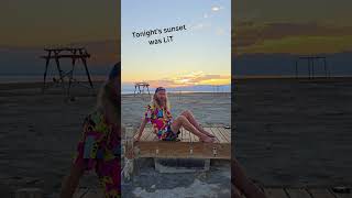 Tonight's sunset was LiT. Bombay Beach Report with Kevin LiT on September 22, 2025