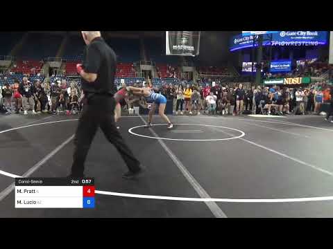 132 Lbs Consolation - Mackenzie Pratt, Illinois Vs Morgan Lucio, Arizona 31e7