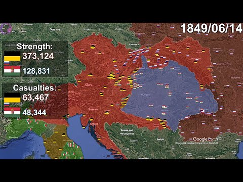 Ungarische Revolution von 1848 in 1 Minute mit Google Earth