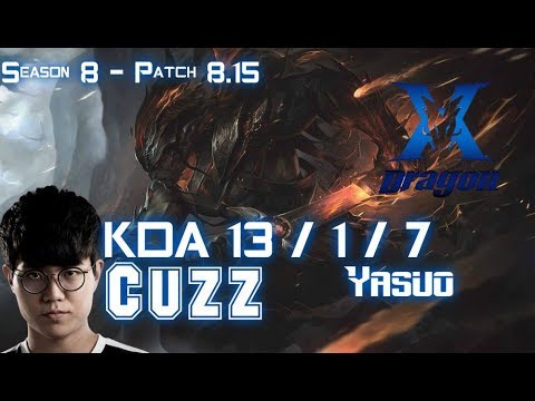 KZ Cuzz YASUO vs VARUS ADC - Patch 8.15 KR Ranked