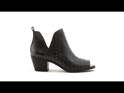 Lucky Brand Barlenna Leather or Suede Studded Shootie