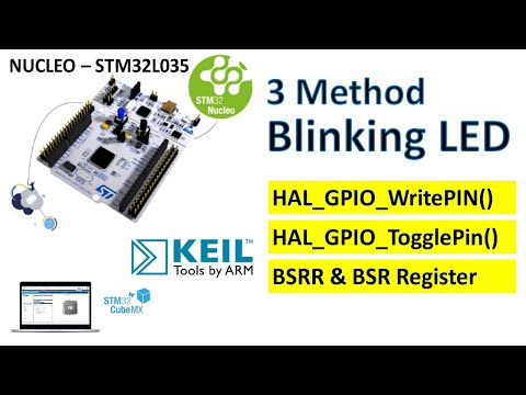 Blinking LED STM32L053 NUCLEO KEIL STM32cubeMX
