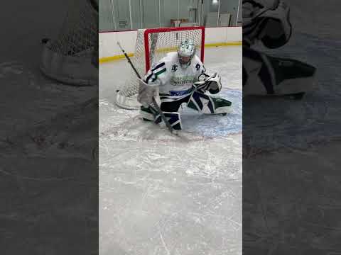 Goalies - use this RVH Skating Drill to improve your Post Play and RVH Transition #goalie #hockey thumbnail