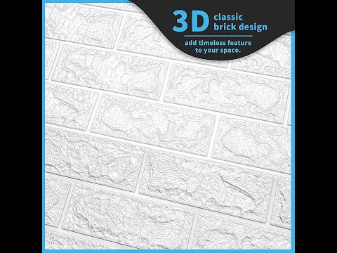 White Brick Print PE Foam Sheet (70x77 cm), Thickness: 5 mm