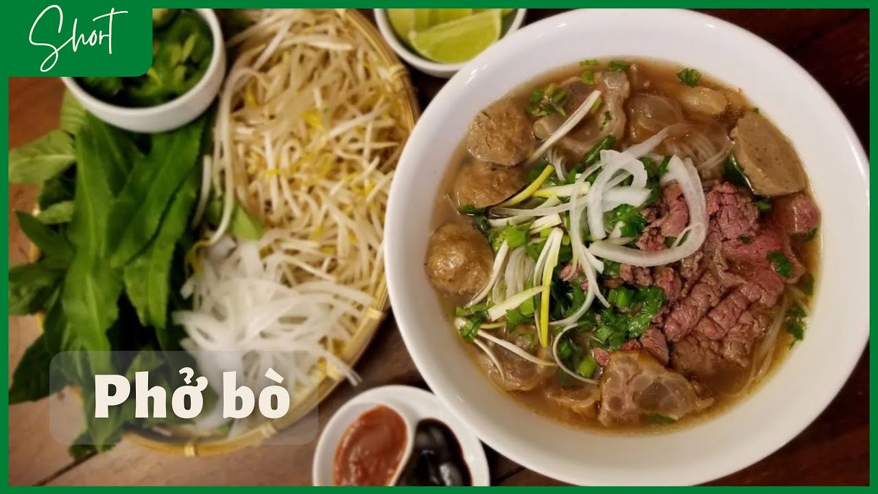 Phở bò (nấu với gói gia vị phở)