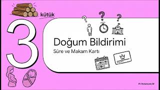 Ders 1   Genel Esaslar, Kütük Sistemi ve Temel Nüfus Olayları