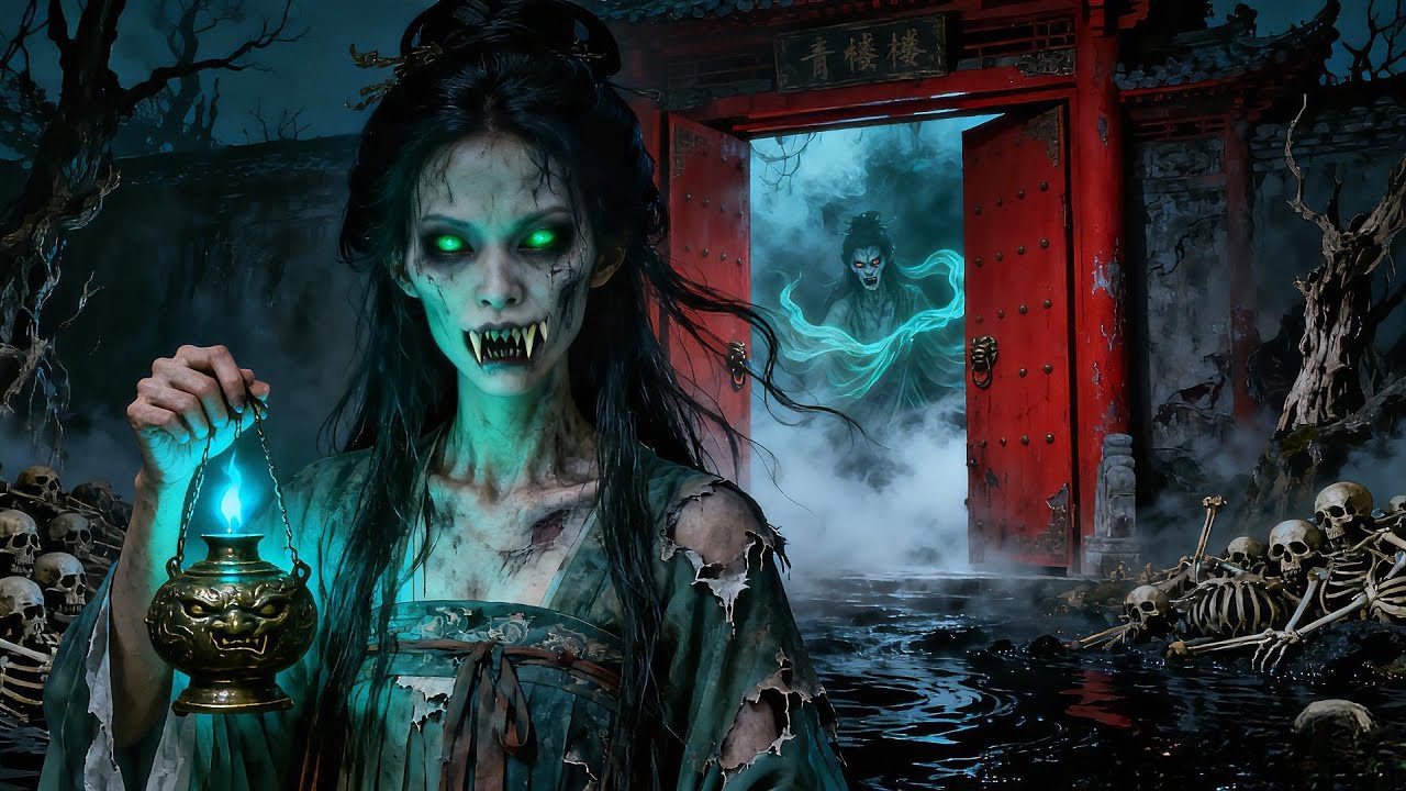 【MULTISUB】【胆小慎入】子夜開門的青樓與地府相連，陰間鬼妓替洛神索命。#惊悚 #悬疑 #诡异 #剧好看