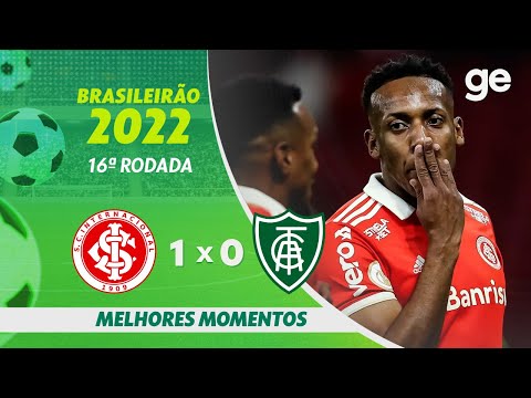 INTERNACIONAL 1 X 0 AMÉRICA-MG | MELHORES MOMENTOS | 16ª RODADA BRASILEIRÃO 2022 | ge.globo
