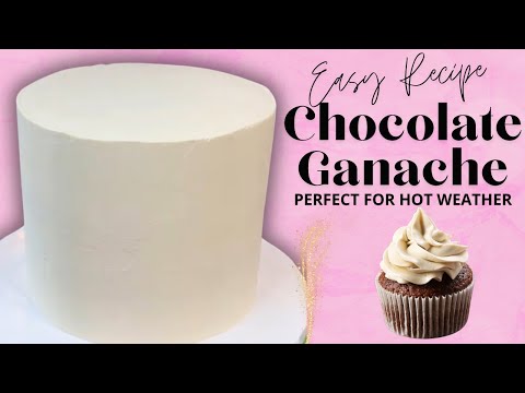 WHITE CHOCOLATE GANACHE TO FROST CAKES VERY STABLE, delicious recipe perfect for hot days