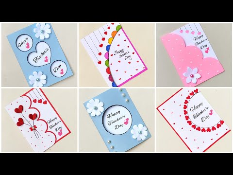 6 Best Teacher's day greeting Card at home/Teacher's day Card 2023/How to make Teacher's day Card