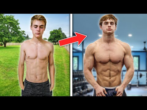 My Skinny To Muscular Natural Body Transformation (Dylan McKnight 18-22)
