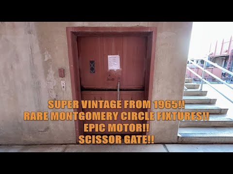 Vintage Montgomery Hydraulic Freight Elevator @ The Civil Engineering Building, U of A, Tucson, AZ