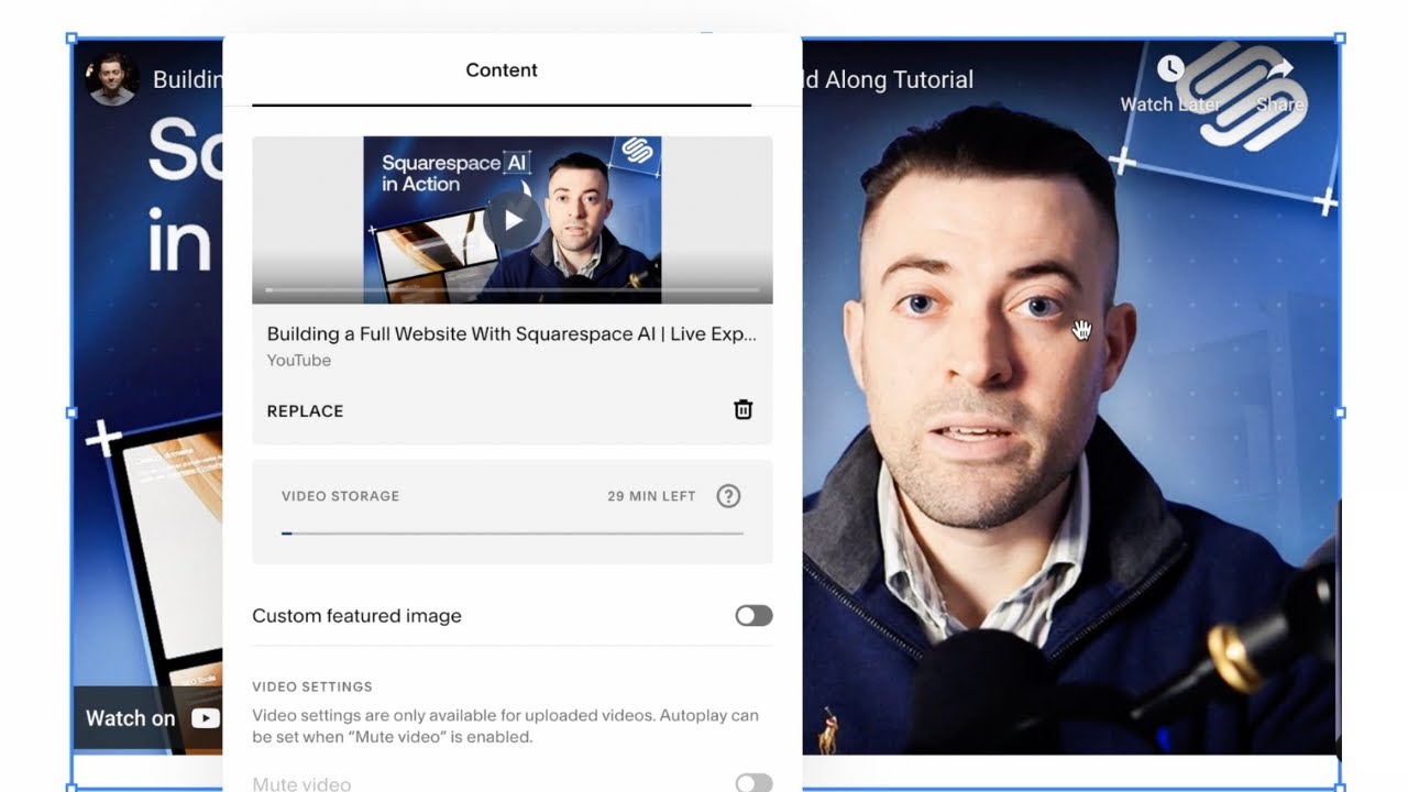 Embed a YouTube Video on Your Squarespace Website