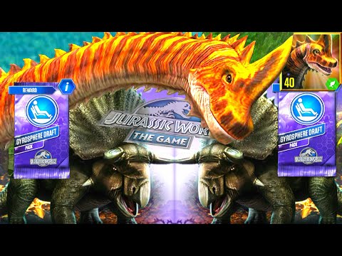 JURASSIC KEY TOUR: BRACHIOSAURUS GYROSPHERE DRAFT PACK | JURASSIC WORLD THE GAME