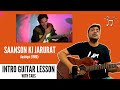 Saanson Ki Jarurat Guitar Intro Lesson with Tabs | Intro Lead Solo Lesson | Aashiqui | Pickachord