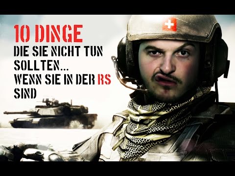 10 things you shouldn't do at Swiss military recruit school! // Tele Toni