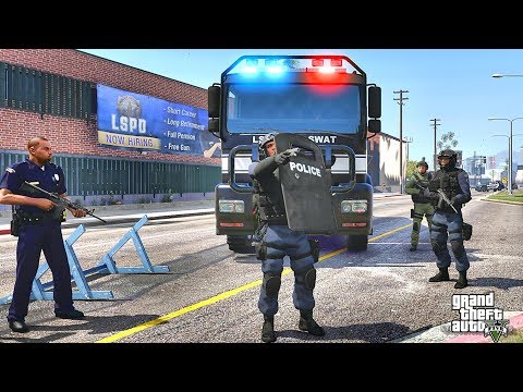 GTA 5 MODS LSPDFR 935 - SWAT PATROL!!! (GTA 5 REAL LIFE PC MOD)