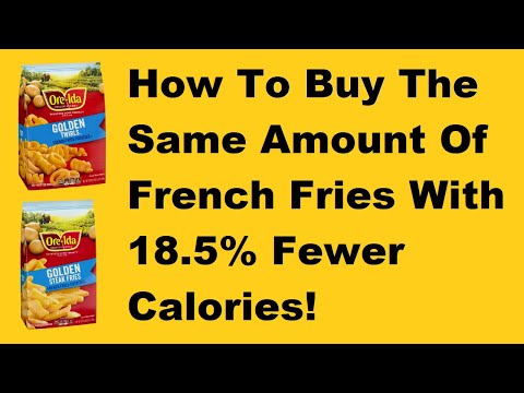 Como comprar batatas fritas com 18,5% menos calorias!