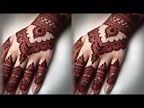 Easy Gol Tikki mehndi design | Simple back hand mehndi design | Mehndi ki design | Henna Design 
