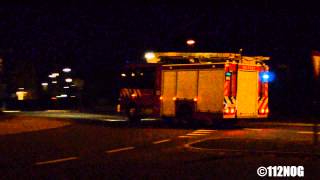 preview picture of video 'Brandweer Putten TS06-7431 met spoed naar brand bijeenkomstgebouw Putten'