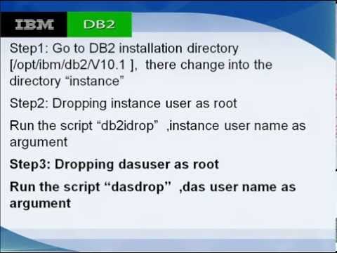 db2 uninstallation on linux