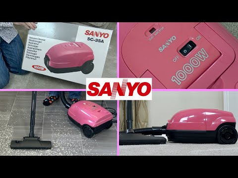 Sanyo SC-35A Vacuum Cleaner Unboxing & Demonstration