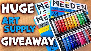 MEEDEN Art Supply Giveaway — 3 Winners (UK Only) Watercolor + Loads More