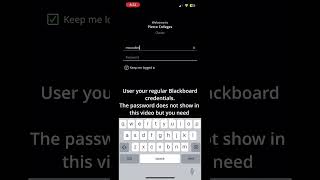 How to Log in to BlackBoard App
