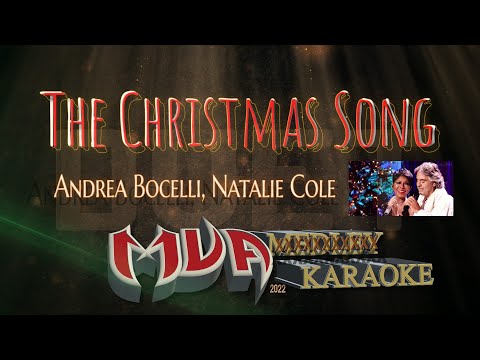 The Christmas Song | Duet karaoke Version | Andrea Bocelli, Natalie Cole