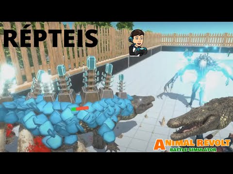 Répteis Campeonato Death Run com Vida Limitada - Animal Revolt Battle Simulator