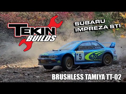 Brushless Tamiya TT-02 RC Subaru Stage Rally