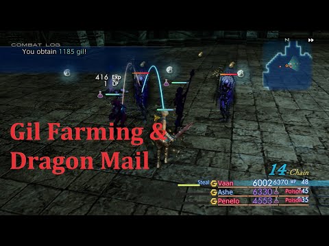 Final Fantasy XII The Zodiac Age OP Before Phon Coast P18 (Dragon Mail, & Gil Farming)