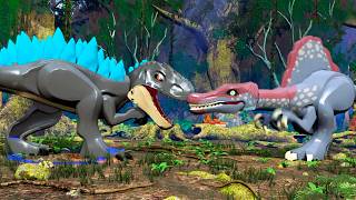 Godzilla 1998 vs Espinossauro no LEGO Jurassic World