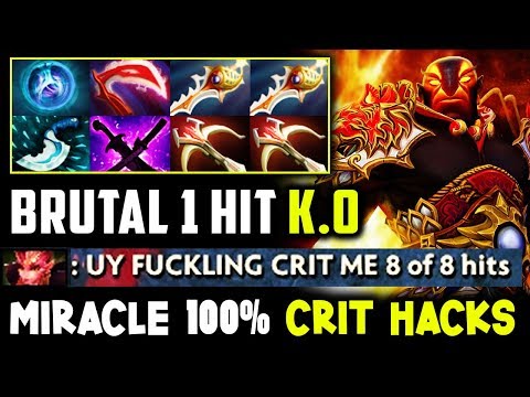 Miracle Ember Spirit 1 Hit K.O 100% Critical Crit like Hack Epic Comeback Dota 2