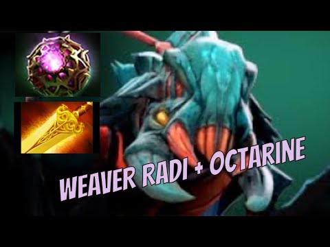 Let's Play DotA 2: Weaver Outrageous Build | Radiance + Octarine Core