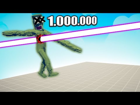 1.000.000 DAMAGE LASER GUN vs UNITS - TABS | Totally Accurate Battle Simulator 2023