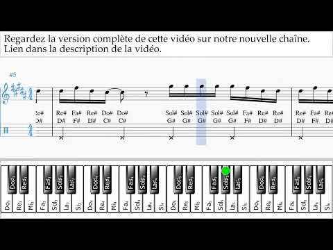 Comment Jouer du Piano (main droite) Shakira - Acróstico Tab Tablature um-a-n829 aperçus