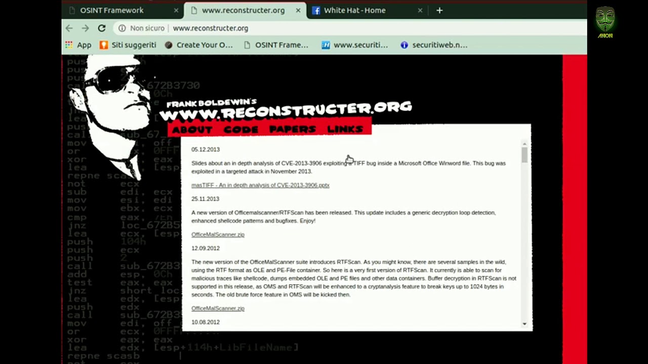 OSINT Framework Advance level Tool.
