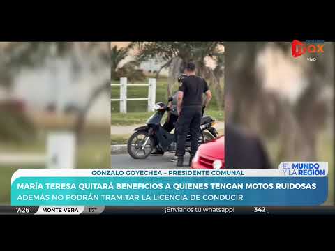 La solución de Gonzalo Goyechea, Pdte. comunal de María Teresa, ante quienes poseen motos ruidosas