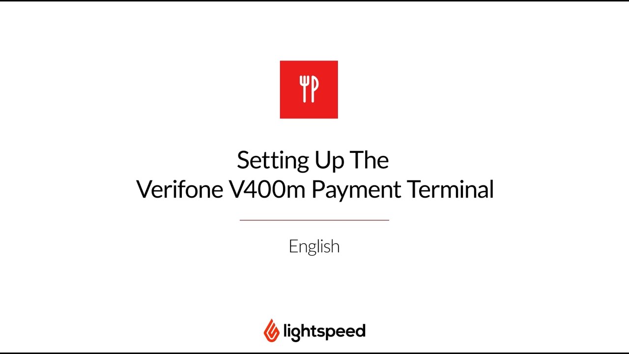 How To Set Up The Verifone V400m Payment Terminal - Lightspeed K-Series