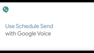Schedule send a text in Google Voice