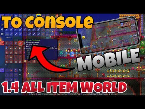 How To Get A FREE Terraria ALL ITEM WORLD on PS4 - Terraria 1.4