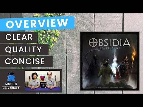 Obsidia Board Game - A Kickstarter Preview Overview - What to Expect.
