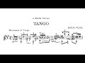 Emilio Pujol - Tango from Trois morceaux espagnols - Score Video (partitura)