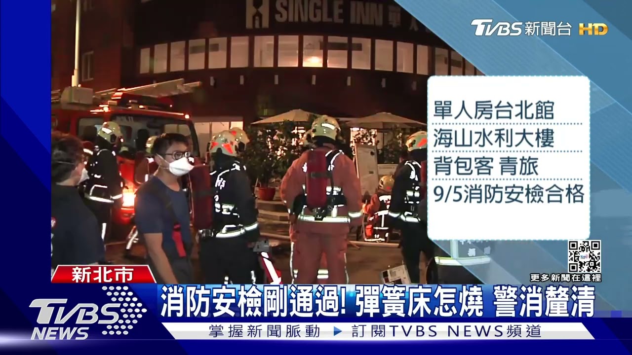 旅館單人房台北館傳火警！2人昏迷送醫