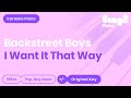 Backstreet Boys - I Want It That Way (Piano Karaoke)